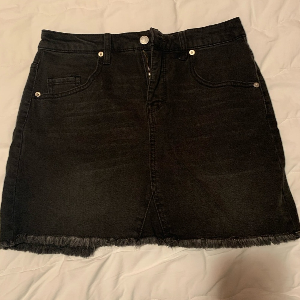 Black jean skirt size 10